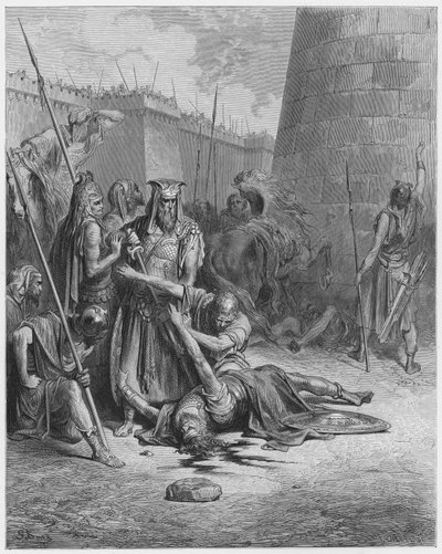 Gustave Dore Bibel: Tod von Abimelech von Gustave Dore