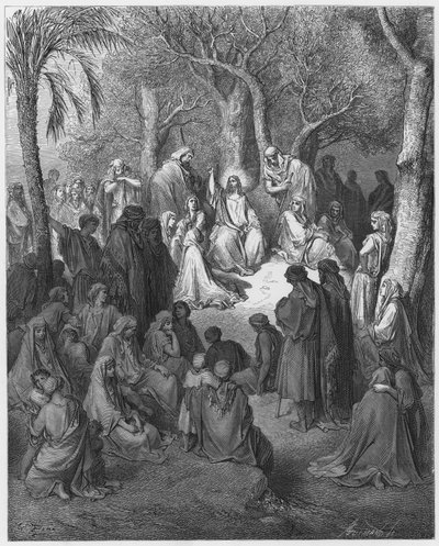 Gustave Doré Bibel: Die Bergpredigt von Gustave Dore