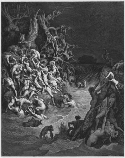 Die Welt durch Wasser zerstört von Gustave Dore