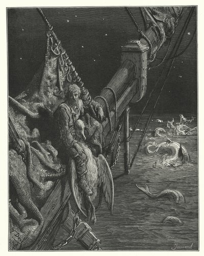 Gustave Doré Illustration für Coleridges Rime of the Ancient Mariner (Gravur) von Gustave Dore