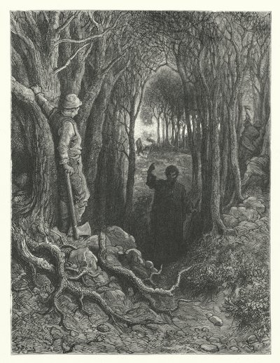 Gustave Doré Illustration für Coleridges Rime of the Ancient Mariner (Gravur) von Gustave Dore