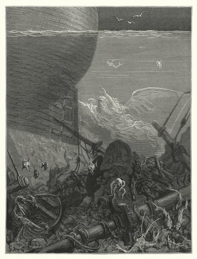 Gustave Doré Illustration für Coleridges Rime of the Ancient Mariner (Gravur) von Gustave Dore