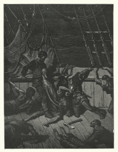 Gustave Doré Illustration für Coleridges Rime of the Ancient Mariner von Gustave Dore