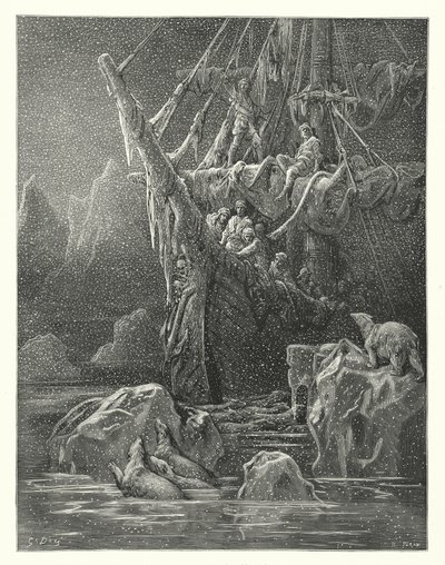 Gustave Doré Illustration für Coleridges Rime of the Ancient Mariner von Gustave Dore