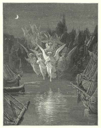 Gustave Doré Illustration für Coleridges Rime of the Ancient Mariner (Gravur) von Gustave Dore