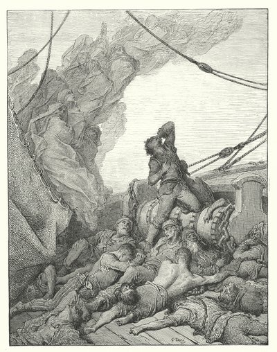 Gustave Doré Illustration für Coleridges Rime of the Ancient Mariner von Gustave Dore