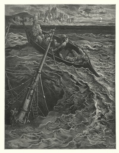 Gustave Doré Illustration für Coleridges Rime of the Ancient Mariner von Gustave Dore