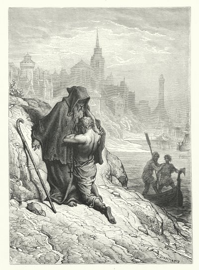 Gustave Doré Illustration für Coleridges Rime of the Ancient Mariner von Gustave Dore