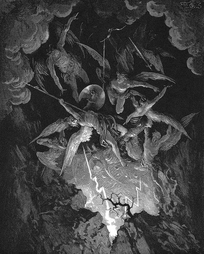 Illustration aus John Miltons Paradise Lost von Gustave Dore