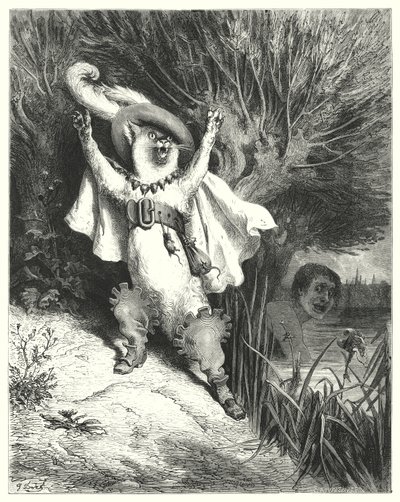 Le Maitre Chat ou le Chat Botte; Der gestiefelte Kater von Gustave Dore