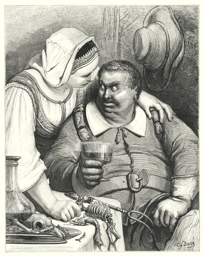Der kleine Däumling (Gravur) von Gustave Dore