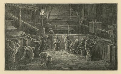 Das Mischen des Malzes (Stich) von Gustave Dore