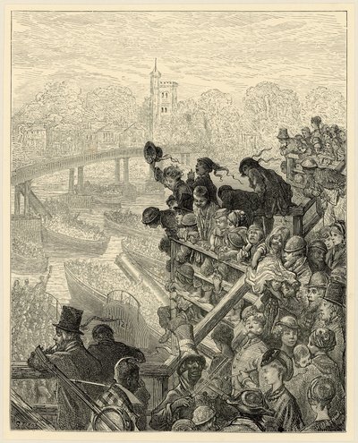 Oxford und Cambridge Bootsrennen, Putney von Gustave Dore