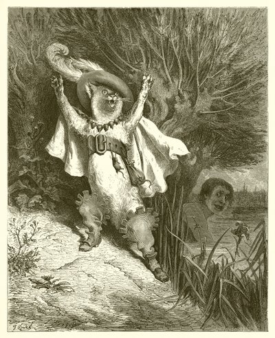 Der gestiefelte Kater, ca. 1868 von Gustave Dore