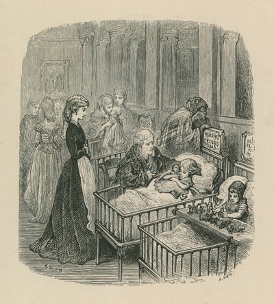 Szene aus einem Londoner Krankenhaus von Gustave Dore