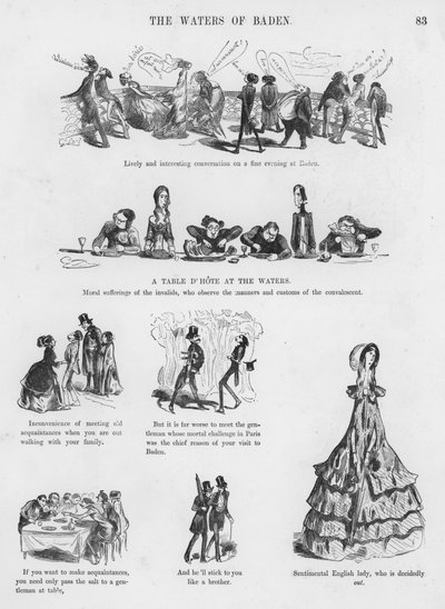 Humorvolle und groteske Skizzen von Gustave Doré (Gravur) von Gustave Dore