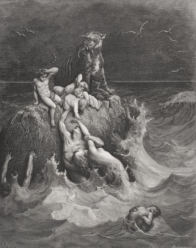 Die Sintflut, Illustration aus Dores 