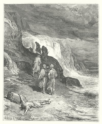 Die Fabeln von La Fontaine: Jupiter und der Reisende (Gravur) von Gustave Dore