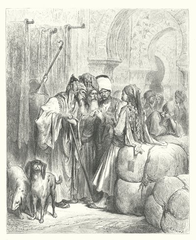 Die Fabeln von La Fontaine: Der Pascha und der Kaufmann von Gustave Dore