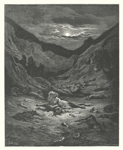 Die Fabeln von La Fontaine: Der Löwe von Gustave Dore