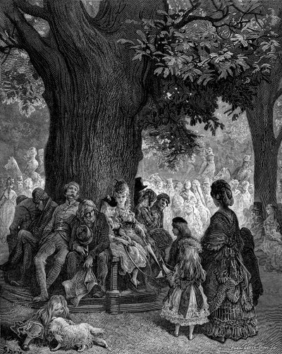 Der große Baum - Kensington Gardens von Gustave Doré von Gustave Dore