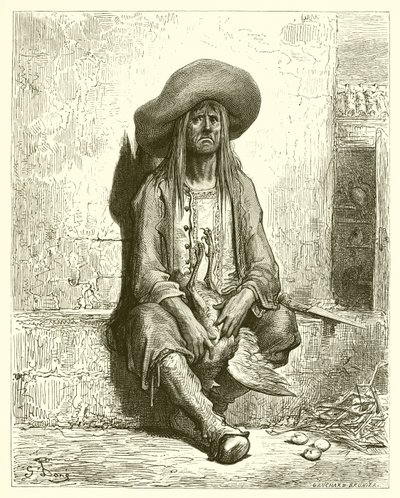 Die Henne mit den goldenen Eiern (La Fontaine) von Gustave Dore