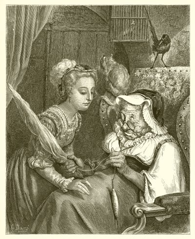 Die Prinzessin und die Fee Spite von Gustave Dore