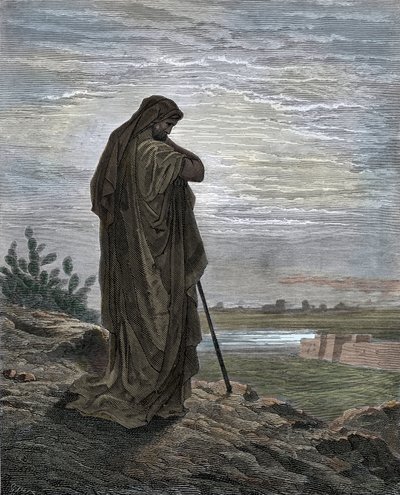 Der Prophet Amos Stich aus „Die Bibel“ von Gustave Doré (1832-1883) von Gustave Dore