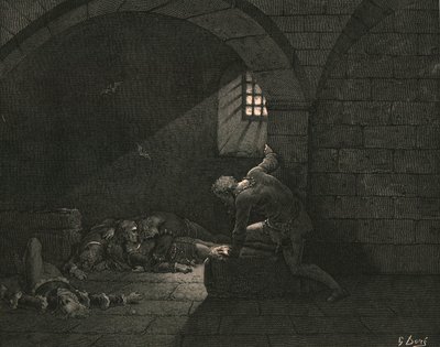 Dann beherrschte das Fasten die Trauer, um 1890 von Gustave Dore