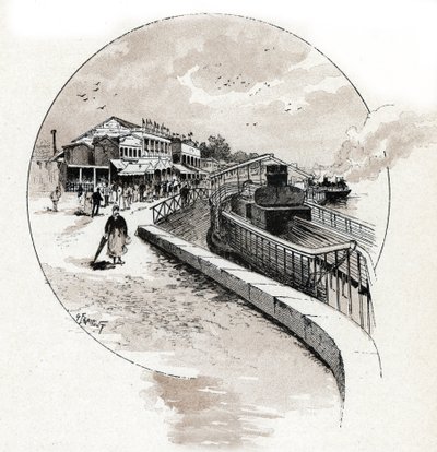 Ansicht des Viertels Point du Jour, Boulogne Billancourt von Gustave Fraipont