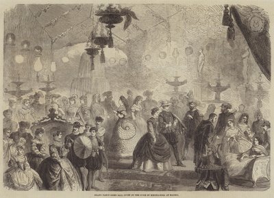 Großer Kostümball gegeben vom Herzog von Medina-Coeli in Madrid von Gustave Janet