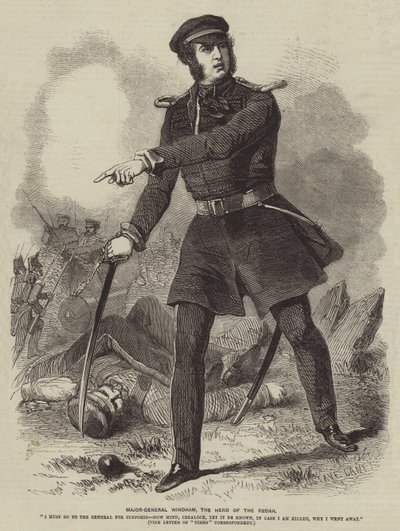 Generalmajor Windham, der Held des Redan von Gustave Janet