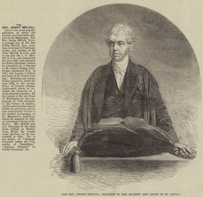 Der ehrwürdige Henry Melvill, Kaplan Ihrer Majestät und Kanoniker von St. Pauls von Gustave Janet