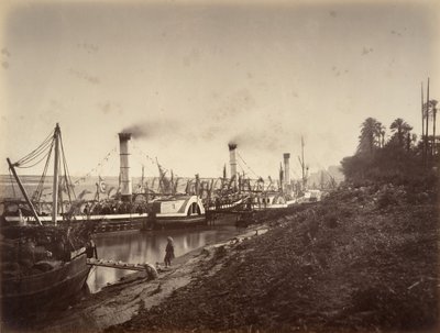 Fête de S. A. Ismaïl Pacha an Bord der Boote von LL. A A. den Prinzen, Januar 1867, 1867 von Gustave Le Gray