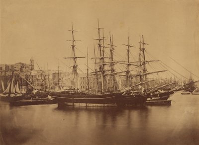 Schiffe im Hafen von Sete von Gustave Le Gray