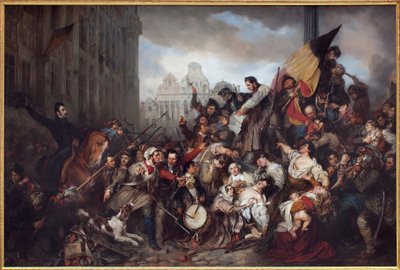 Die belgische Revolution von 1830, 1835 von Gustave Wappers