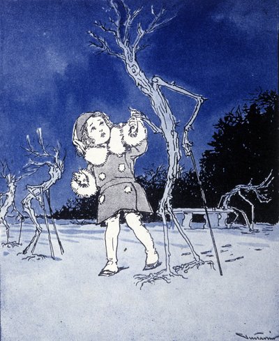 Illustration für „La storia di Peter Pan“, Märchen von James Matthew Barrie (JM oder J. M. Barrie) von Gustavo Gustavino Rosso