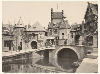 Blick auf einen Kanal in Amsterdam während der Weltausstellung von 1895 von Guy de Coral and Co.