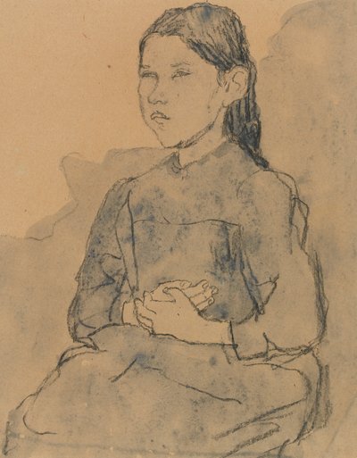 Junges Mädchen: Marie Hamonet, ca. 1918 von Gwen John
