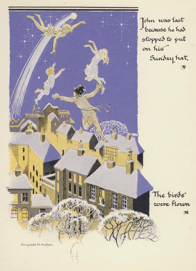 Peter Pan und Wendy: John war der Letzte, weil er angehalten hatte, um seinen Sonntagsanzug anzuziehen. Die Vögel waren geflogen von Gwynedd M. Hudson