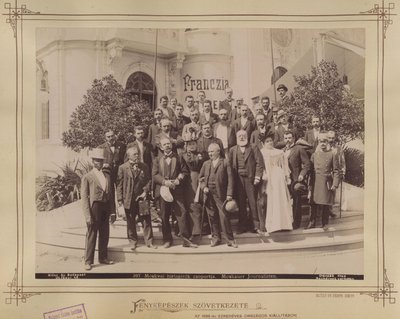 Millenniumausstellung, Journalisten - Budapest XIV. von György Klösz