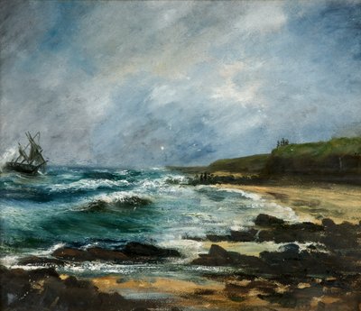 Wrack des russischen Ketch Julerneck vor den Marsden-Klippen von H.C.B. Scott