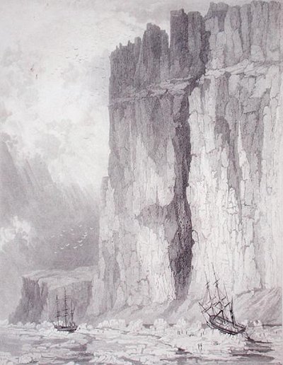 Lage der H.M. Schiffe Hecla & Fury, 1. August 1825, aus 