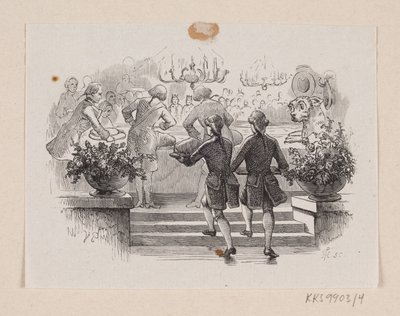 Illustration zu "Das Feuerzeug" in H.C. Andersen, "Märchen und Geschichten", Band 1 von H.P. Hansen