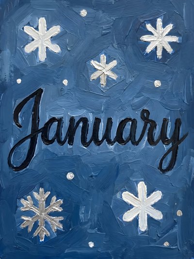 Januar Winterschneeflocken von HUGO