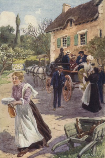 Die Herrin reichte den beiden Damen die Hand von H. Delaspre