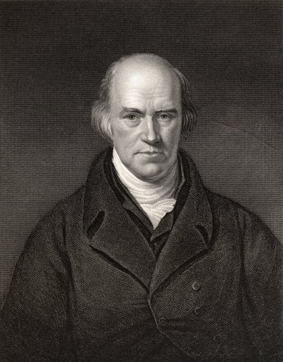 Davies Gilbert, Präsident der Royal Society, graviert von J. Thompson, aus 