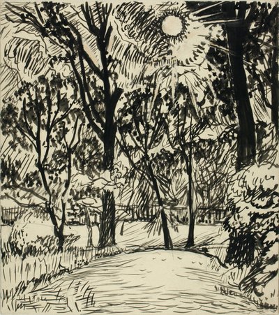 (Sonnenbeschienener Pfad) von H. Lyman Sayen