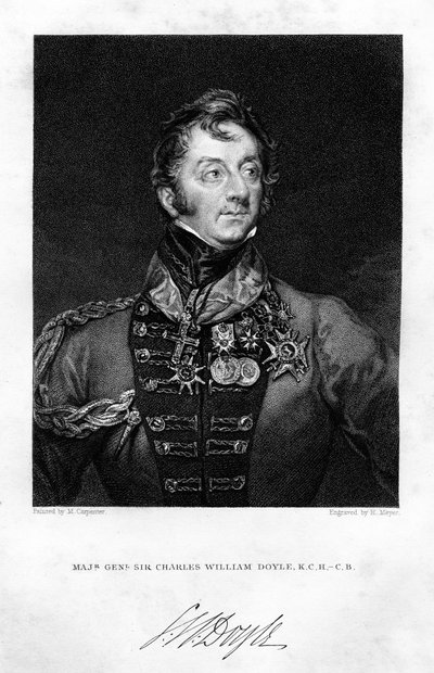 Sir Charles Hastings Doyle 1804-1883, britischer Soldat, 1837 von H. Mayer