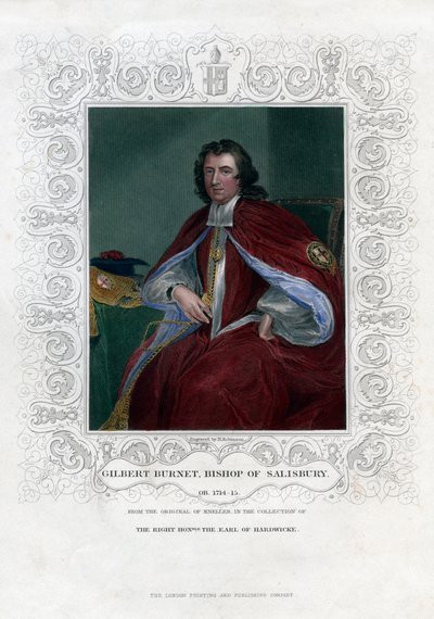 Gilbert Burnet, schottischer Theologe und Historiker, 19. Jahrhundert von H. Robinson